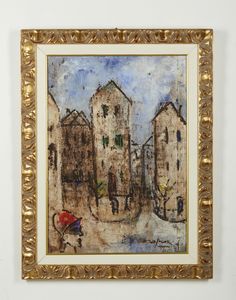 ROGNONI FRANCO (1913 - 1999) : Il cappello rosso.  - Asta Asta 384 | ARTE MODERNA E CONTEMPORANEA Online - Associazione Nazionale - Case d'Asta italiane