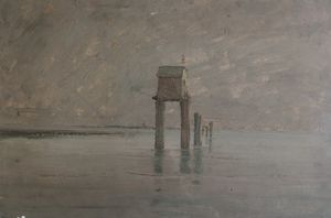 LAZZARO WALTER (1914 - 1989) - Silente laguna.