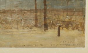 LAZZARO WALTER (1914 - 1989) : Parlando ai fili - Bia?a Podlaska.  - Asta Asta 384 | ARTE MODERNA E CONTEMPORANEA Online - Associazione Nazionale - Case d'Asta italiane