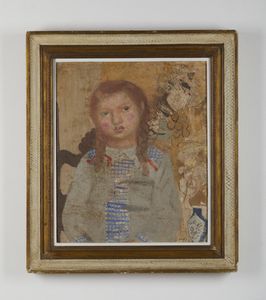 SAETTI BRUNO (1902 - 1984) : Bambina con fiori.  - Asta Asta 384 | ARTE MODERNA E CONTEMPORANEA Online - Associazione Nazionale - Case d'Asta italiane