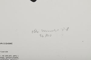 MUEHL OTTO (1925 - 2013) : Back to fucking Cambridge.  - Asta Asta 384 | ARTE MODERNA E CONTEMPORANEA Online - Associazione Nazionale - Case d'Asta italiane