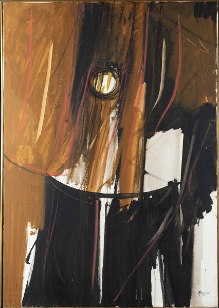 PIERO RUGGERI Torino 1930 - 2009 : Figura 1975  - Asta Asta 212 Dipinti - Associazione Nazionale - Case d'Asta italiane