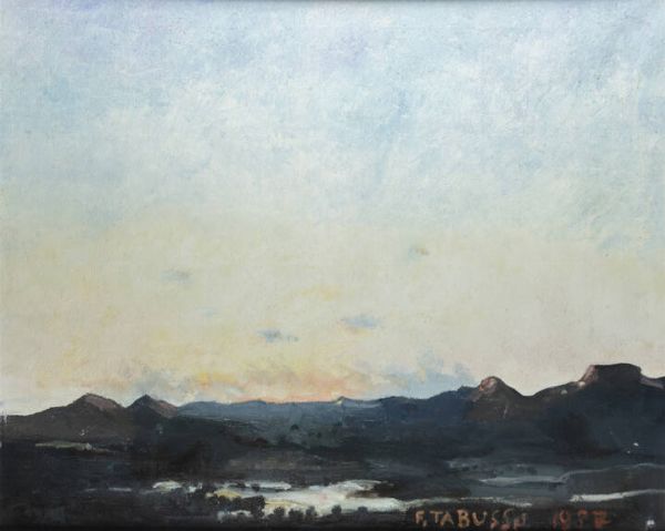 FRANCESCO TABUSSO Sesto San Giovanni (MI) 1930 - 2012 Torino : MUIS-Antica sagnera di Novaretto 1987  - Asta Asta 212 Dipinti - Associazione Nazionale - Case d'Asta italiane