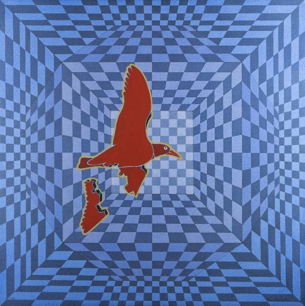 FRANCESCO CASORATI Torino 1934 - 2013 : Volo impossibile 1981  - Asta Asta 212 Dipinti - Associazione Nazionale - Case d'Asta italiane