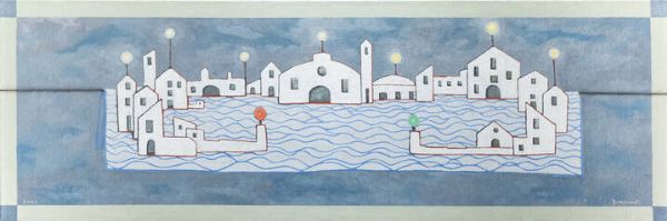 FRANCESCO CASORATI Torino 1934 - 2013 : Porto appeso 2003  - Asta Asta 212 Dipinti - Associazione Nazionale - Case d'Asta italiane