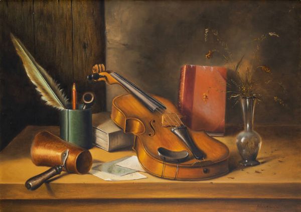 ANTONIO NUNZIANTE Napoli 1956 : Composizione musicale 2006  - Asta Asta 212 Dipinti - Associazione Nazionale - Case d'Asta italiane