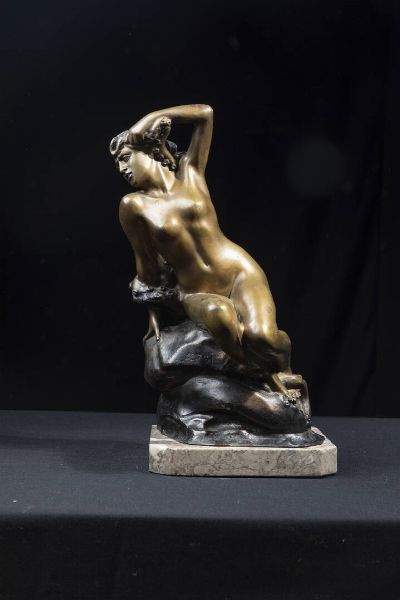 ACHILLE D'ORSI Napoli 1845 - 1929 : Pathos  - Asta Asta 212 Dipinti - Associazione Nazionale - Case d'Asta italiane