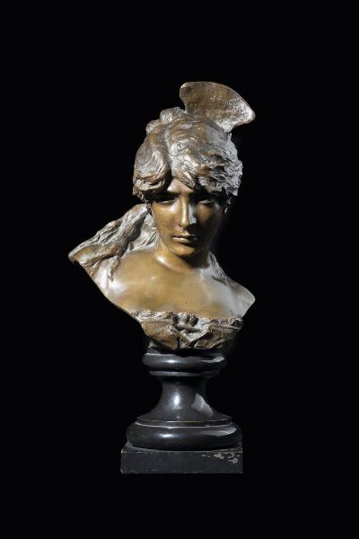 DAVIDE CALANDRA Torino 1856 - 1915 : Carmen 1885 circa  - Asta Asta 212 Dipinti - Associazione Nazionale - Case d'Asta italiane