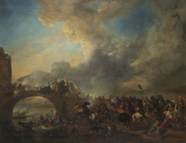 PITTORE ANONIMO DEL XIX SECOLO : Battaglia  - Asta Asta 212 Dipinti - Associazione Nazionale - Case d'Asta italiane