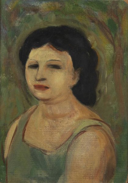 LUIGI SPAZZAPAN Gradisca d'Isonzo (GO) 1889 - 1958 Torino : Ginia d'estate (mezzo busto) 1933  - Asta Asta 212 Dipinti - Associazione Nazionale - Case d'Asta italiane