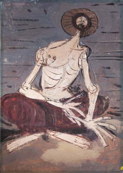 LUIGI SPAZZAPAN Gradisca d'Isonzo (GO) 1889 - 1958 Torino : Santone  - Asta Asta 212 Dipinti - Associazione Nazionale - Case d'Asta italiane