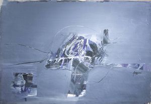 PIERO RUGGERI Torino 1930 - 2009 - Paesaggio grigio 1962