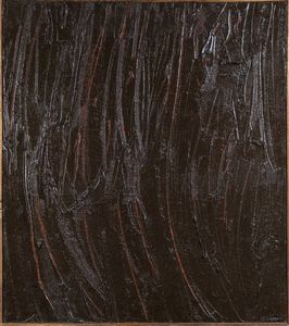 PIERO RUGGERI Torino 1930 - 2009 - Marrone con curva 1988