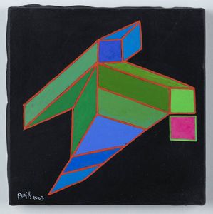 ACHILLE PERILLI Roma 1927 - 2021 Orvieto (TR) - La discesa 2003