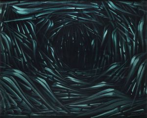 CESARE PEVERELLI Milano 1922 - 2000 - Campi di canne