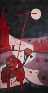 FRANCESCO CASORATI Torino 1934 - 2013 - Il cavallo sognatore 1959