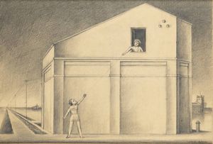 SERGIO ALBANO Torino 1939 - 2008 - La corda 1995