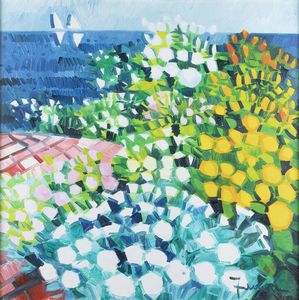 ATHOS FACCINCANI Peschiera del Garda 1951 - Primavera sul lago