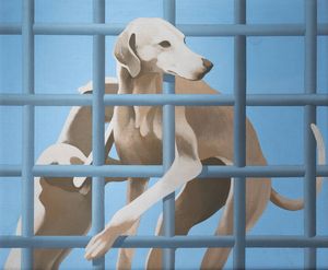 HENRI CUECO Francia 1929 - 2017 - La grille bleue