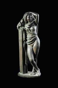 ROBERTO TERRACINI Torino 1900 - 1976 - Figura femminile appoggiata a una colonna 1939