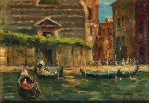 ERMA ZAGO Bovolone (VR) 1880 - 1942 Milano - Veduta di  Venezia