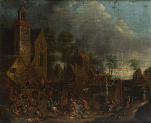 BOUT PIETER  JANS  (ambito di) Bruxelles 1658 - 1719 - Battaglia