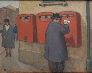 GIUSEPPE NOVELLO Codogno 1897- 1988 - La lettera anonima 1983