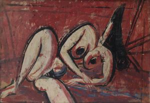 LUIGI SPAZZAPAN Gradisca d'Isonzo (GO) 1889 - 1958 Torino - Nudino circa 1947