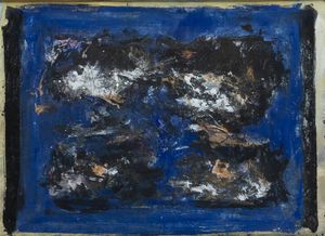 LUIGI SPAZZAPAN Gradisca d'Isonzo (GO) 1889 - 1958 Torino - Senza titolo (composizione astratta) 1957 c.a.