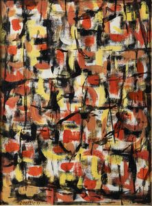 PIERO DORAZIO Roma 1927 - 2005 Todi (PG) - Rumori mattutini 1957