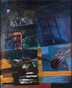 BRUNO CASSINARI Piacenza (PC) 1912 - 1992 Milano - Dalla finestra 1959