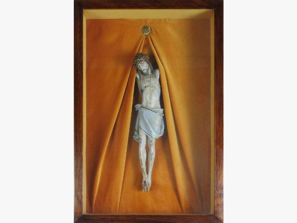 Cristo in legno intagliato e laccato  - Asta Asta 137 parte III - La dimora del collezionista: arte antica, moderna e orientale - Associazione Nazionale - Case d'Asta italiane
