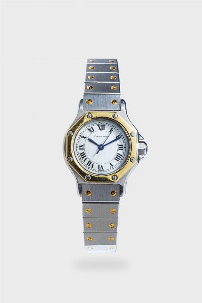 CARTIER : Mod. Santos Lady  ref. 0907  anni '90  - Asta Asta 213 Orologi - Associazione Nazionale - Case d'Asta italiane