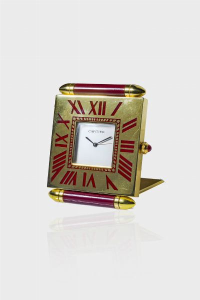 CARTIER : Mod. Sveglia da tavolo  anni '90  - Asta Asta 213 Orologi - Associazione Nazionale - Case d'Asta italiane