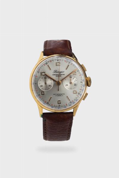 BIAGIO- CHRONOGRAPHE SUISSE : Mod. Cronografo a due contatori  anni '60  - Asta Asta 213 Orologi - Associazione Nazionale - Case d'Asta italiane