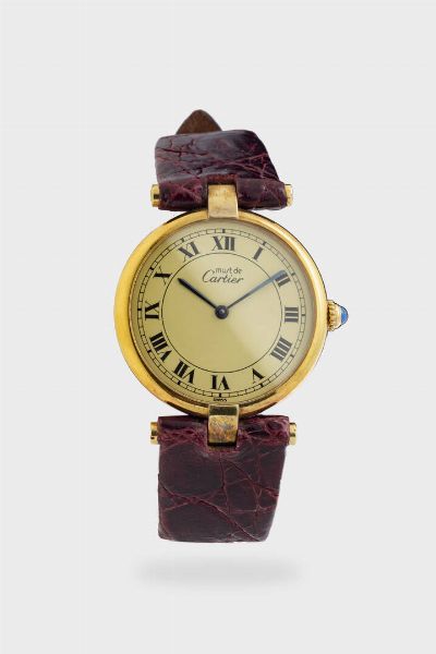 CARTIER : Mod. Vendome  anni '80  - Asta Asta 213 Orologi - Associazione Nazionale - Case d'Asta italiane