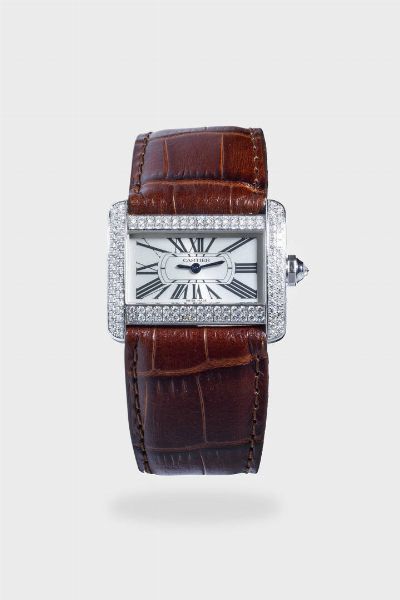 CARTIER : Mod. Tank Divan  ref.2613  serie recente  - Asta Asta 213 Orologi - Associazione Nazionale - Case d'Asta italiane