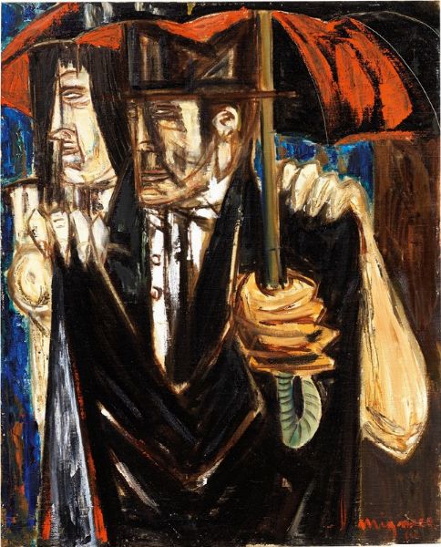 Gentiluomo sotto l'ombrello  - Asta Arte Moderna e Contemporanea - Associazione Nazionale - Case d'Asta italiane