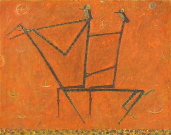 Beppa e Fausta a cavallo  - Asta Arte Moderna e Contemporanea - Associazione Nazionale - Case d'Asta italiane