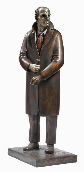 Uomo con i guanti  - Asta Arte Moderna e Contemporanea - Associazione Nazionale - Case d'Asta italiane