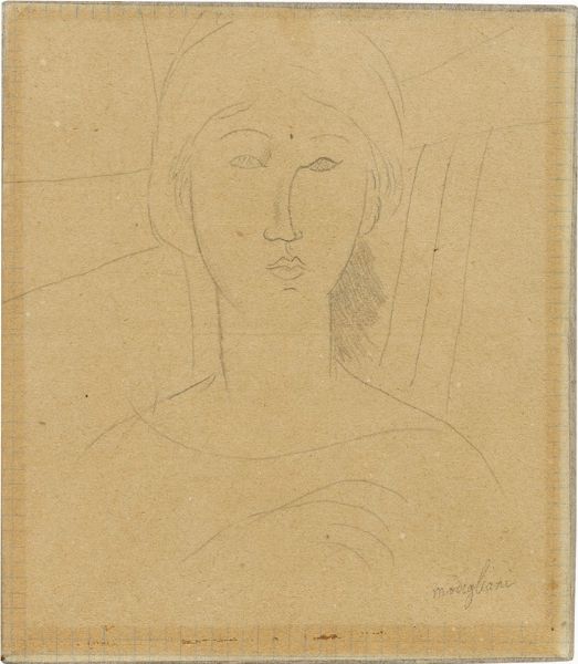 Portrait de jeune fille au chapeau  - Asta Arte moderna - Associazione Nazionale - Case d'Asta italiane