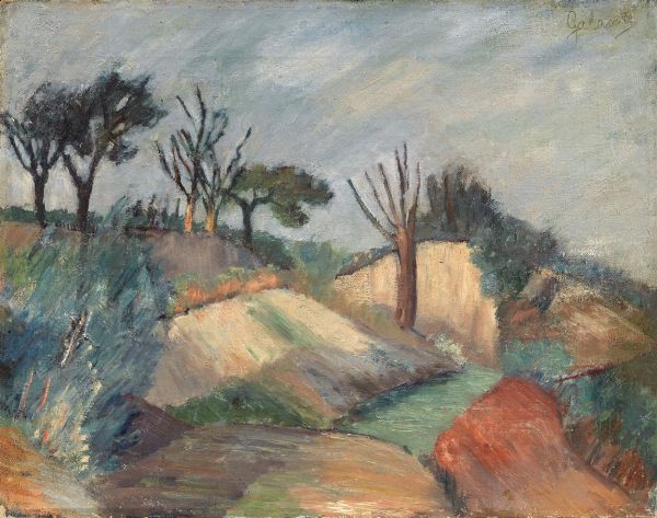 Paese a Cavoretto  - Asta Arte moderna - Associazione Nazionale - Case d'Asta italiane