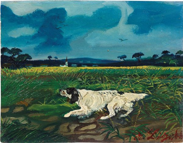 Paesaggio con cane  - Asta Arte moderna - Associazione Nazionale - Case d'Asta italiane