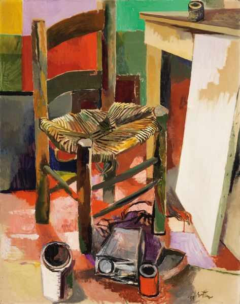 Sedia e barattoli  - Asta Arte moderna - Associazione Nazionale - Case d'Asta italiane