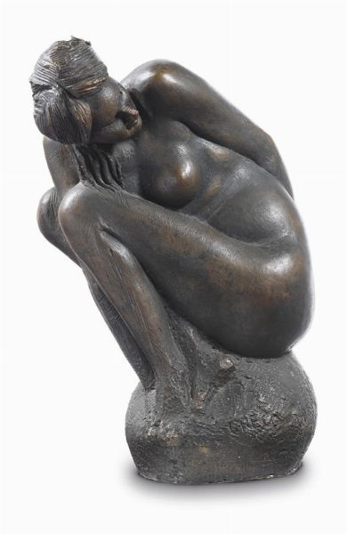 Figura accoccolata  - Asta Arte moderna - Associazione Nazionale - Case d'Asta italiane