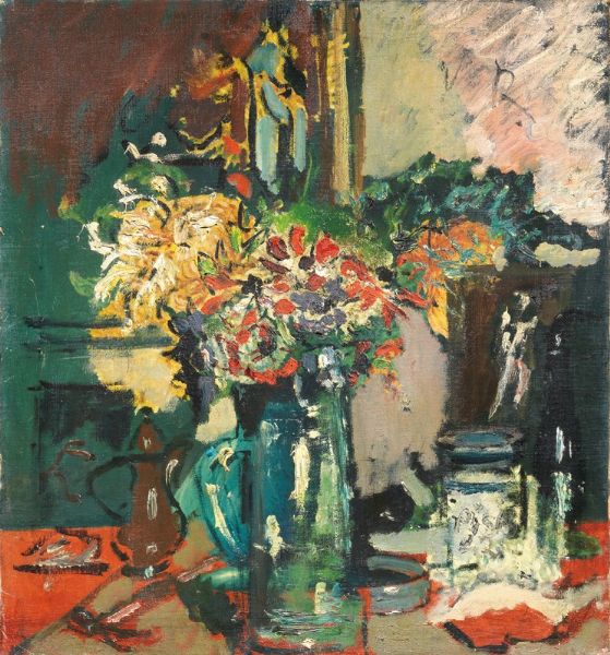 Fiori nello studio  - Asta Arte moderna - Associazione Nazionale - Case d'Asta italiane