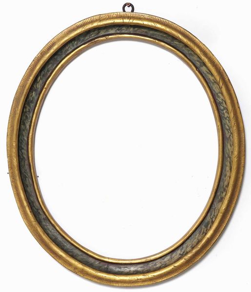 Cornice in legno laccato finto marmo e dorato. Marche XVIII secolo  - Asta Cornici antiche - Associazione Nazionale - Case d'Asta italiane