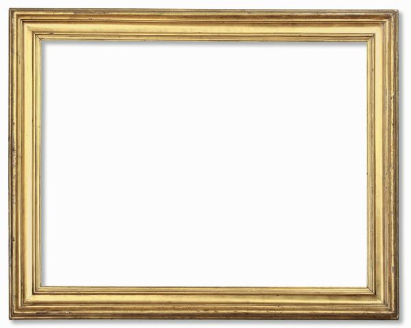 Cornice modanata �Salvator Rosa� in legno dorato. Italia centrale XVIII secolo  - Asta Cornici antiche - Associazione Nazionale - Case d'Asta italiane