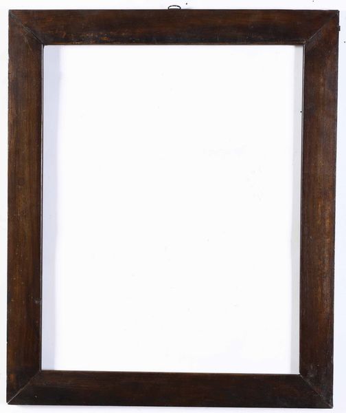 Cornice in noce a fascia piatta  - Asta Cornici antiche - Associazione Nazionale - Case d'Asta italiane