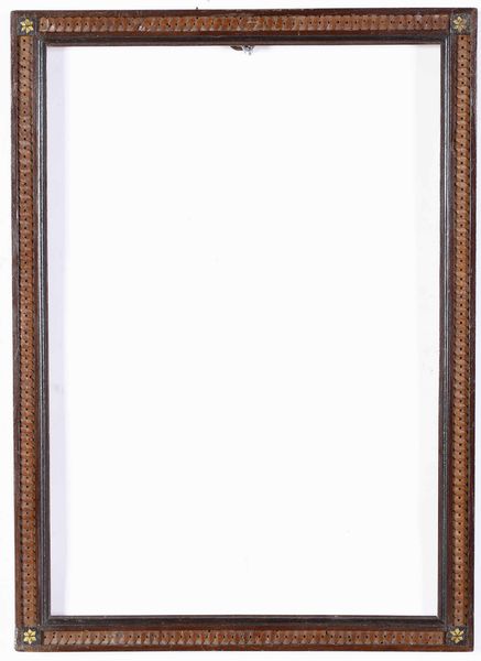 Cornice neoclassica in legno. Torino XVIII-XIX secolo  - Asta Cornici antiche - Associazione Nazionale - Case d'Asta italiane